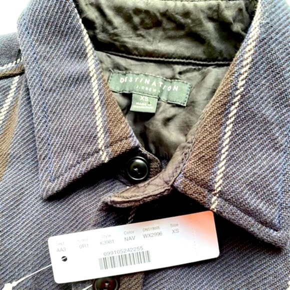 Destination J. Crew Shacket Twill Workshirt Two Pocket Button Up - Picture 5 of 5